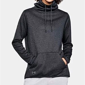 Under Armour Women’s Gray Fleece Funnel Neck XS Sweatshirt Top XS